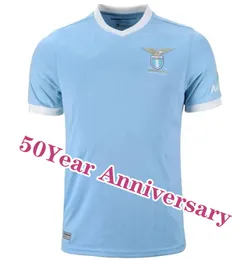 23 24 24 50 rocznica koszulki piłkarskiej Lazio 50. 2023 2024 Immobile Luis Bastos SergeJ Badelj Lucas J.Correa Zaccagni Marusic Men Kit Kit Football Shirt