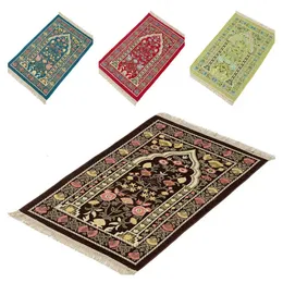 Tapete de oração muçulmano islâmico, tapete de oração espesso, tapete tapis de Priere Islã, oração de tapel tassel decoração de adoração de adoração sajadah 240420