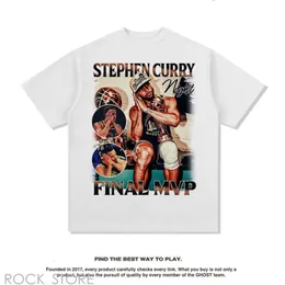 Stephen Curry Designer Men Shirts Youth Funny Cotton Print Tees American Style Street Street مغسول خمر T Shirt Men Loose Short Sleeve Tops 431