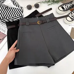 Kadın Şortları Kadın Moda Kemeri Tasarımı Asimetrik Mini Kadın Yan Fermuar Şık Pantalon Bayan Ofis Zarif Q44