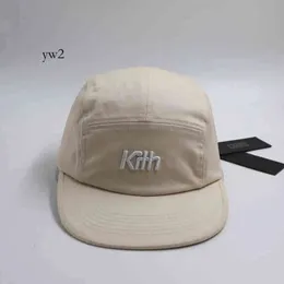 2024 Kith 5 panelu obóz Regulowany czapkę baseballową Snapback Hip Hop Trucker Caps for Men Men Dat Dad Hat Casual Sun Visor Outdoor 1367