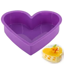 Stampi silikolove a cuore silicone torta muffa grande torta da forno stampi per pane fai da te moustry cottura da forno stampo stampo strumento di torta antiaderente