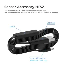 Home Broadlink HTS2 Sesnor Accessoire USB Kabel Temperatuur En Vochtigheid Detector Werken Met RM4 Pro Universele AfstandsBediening
