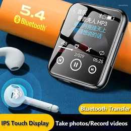 Mini Pocket Bluetooth5.4 MP3 Player IPS HD Touch Screen HiFi Sound Walkman Recorder Video Suporte FM TF Card Card Clock
