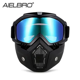 Máscara de óculos Máscara de óculos de snowboard à prova de vento óculos de esqui a óculos de motocicleta com proteção contra máscara de rosto Viclos de proteção UV