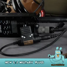 Acessórios ZTAC Tactical Airsoft PTT PRC 152 TCI Tactical G: 2 Adaptador de PushTalk de plugues militares para acessórios PRC148 PRC 152