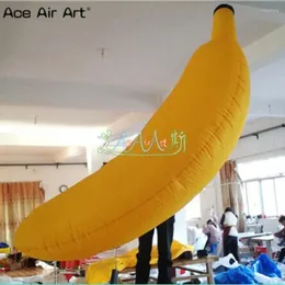 Decorazione per la decorazione del partito sospeso 2 pezzi Modello di banana gonfiabile gigante continuamente gonfiarsi alla pubblicità