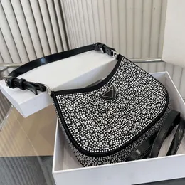 TOTES 2024 Luxurys Designer Omuz Çantaları Kadın Kristal Diamante Çanta Metalik Boncuklar Glitter Diamonds Lady Aksiller Çanta Crossbody Bayanlar Cüzdan Cüzdanları