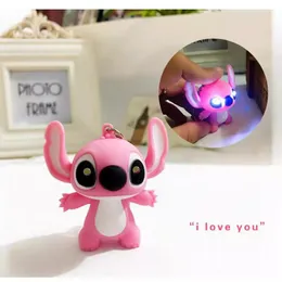 Cartoon LED Keychain Model Doll pode dizer que eu amo seus figuras de ação mochila pingente infantil presentes de brinquedo