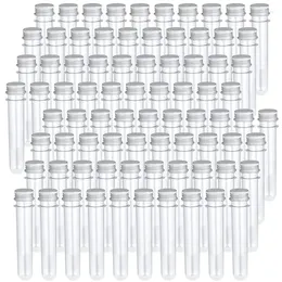 Bottiglie di stoccaggio 40pcs a vite contenitori per lozione tubi cosmetici 40 ml con tappi di plastica test di viaggio trasparente