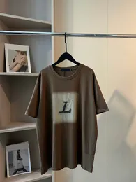 2024 Runway Designer PAINSBRIEBE LOSS LOSS O-CHECK T-Shirts Mode Kurzarm T-Shirts T-Shirts Luxus lässig Cotton Cotton Tops