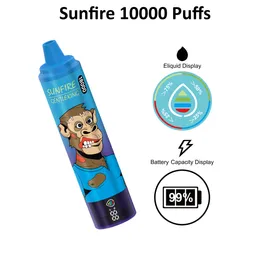 Più popolare Sunfire 18000 sbuffi 18k Tornado vape 15000 r e m 850Mah 25 ml Penna a vaporizzazione elettronica usarsi