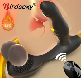 Anal Vibrator Wireless Fernbedienungssteuer -Hoden Dildo Vibratoren Männliche Prostata -Massage Penis Massagebericht Ring Sexy Spielzeug für MEN3949882