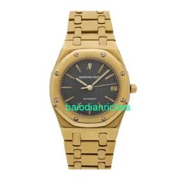 AP Men's Watch Automatyczne zegarki Audemar Pigue Royal Oak Automatique 34 mm lub Jaune Homme Branslet Montre 4100BA FNPB