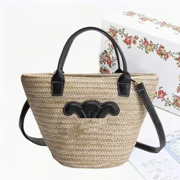 Designer -Tasche Damen Beach Bag Mode gewebter Gemüsekorbbeutel Stroh Häkelbeutel Luxus -Tasche Handtasche Freizeit am Wochenende Shop Crossbody -Umhängetaschen
