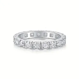 Juzuan 1.9ct Solitaire Ring - 925 Silver Perfected для годовщины предложений запоминающиеся подарки 240416