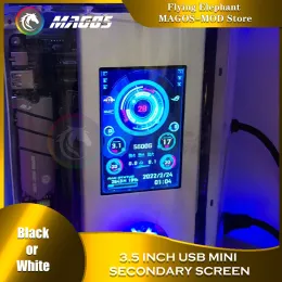 Guns 2022 Новый 3 -дюймовый компьютерный монитор для Mini ITX Case IPS Typec Ecence Screen Screen RAM HDD Мониторинг USB -дисплей Freely Aida64