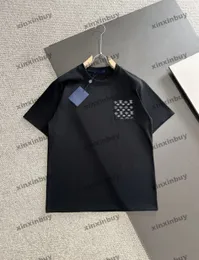 Xinxinbuy Männer Designer T-Shirt T-Shirt 2024 Italien Taschenmuster Buchstabe Kurzarm Kurzarm Baumwolle Frauen grau schwarz blau khaki s-2xl