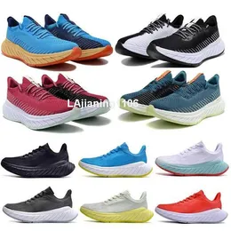 Foam Runner Race Running Shoes for Men Women Hok Hola Carbon x3 x2 × 3 × 2 Run Trainer Sneaker Plate Bellwether Blue Tennis Size 36 - 46