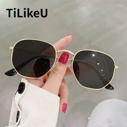 Sunglasses Frames The Wave Of Fashion Ink Style Metal Polygonal Glasses Super Cool And Versatile Special For Men Women
