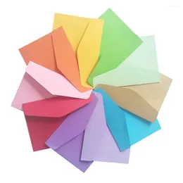 Embrulho de presente 30pcs mini envelopes de saco de armazenamento bancário Brights color Membership cartões (cor aleatória)