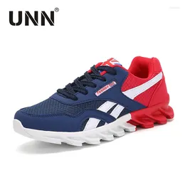 Running Shoes UNN Plus Size 39-46 Sneakers Men 2024 Adult Summer Mesh Red Breathable Outdoor Sport Athletic Footwear