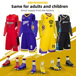 Dostosowane koszulki do koszykówki męskiej i dziecięcej Szybkie suszenie i oddychające mundury treningowe dla nastolatków chłopców