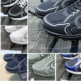 2024 Designer de luxo B30 Sapatos casuais de movimento homens homens genuínos de couro genuíno vintage malha clássica Treinadores de treinadores de moda vintage para homem de caminhada de mulher size47