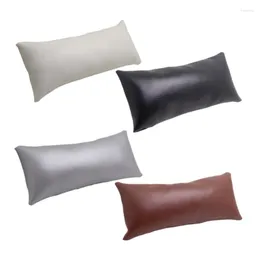 Smyckespåsar Stylish Pu Leather Pillow Elegant Handchain Display Cushion Presentation Stand för kvinnors flickor armband och klockor