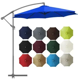 Garden Umbrella Replacement Canopy 6/8Ribs Outdoor Awning Stall Umbrella Sunshade Cover Replacement Cloth Waterproof Top Fabric 240417