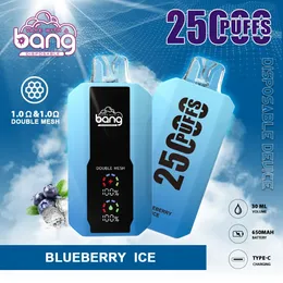 Original Bang King 25000 Puffs 25K engångsvapa E-cigaretter Vapes Electronic Device 46ml Pre Filled Vape vs Bang Box 18000 18K 20000 20K Puff 25K Puffs