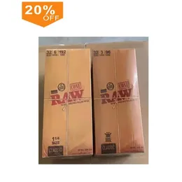 Acessórios para fumantes Cone Rolling Paper Cones 32 Pack em uma caixa em estoque