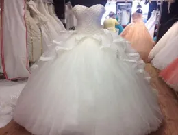 Actual Image Coral Quinceanera Dresses Pearls Tulle Lace Sweet 16 Dress Cheap Prom Ball Gowns 2019 Masquerade Ball Gowns8217216