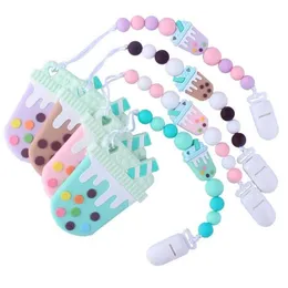 Pacifier Holders Clips＃Holders Clips Baby Sil Bead Icecream Teathersユーロアメリカ貿易