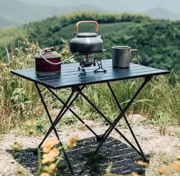 Möbel aus Möbeln Bludeer Outdoor Camping Aluminiumlegierung Klapptisch Multifunktional tragbarer Grillpicknicktisch Stall Tisch Großhandel Großhandel