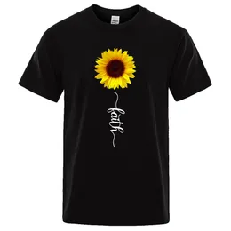 The Sunflower of Hope Beauty Print Men Women Tees Shirt Fashion Brand Clothing S-XXXL camicia da maglietta a manica normale 240424