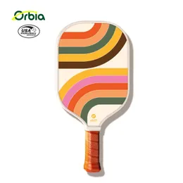 Racconsie per paddle in fibra di vetro in vetro in stile Orbia, lunghezza da 40 cm, palette da 40 cm Raquetes sportivo per esterni 240425