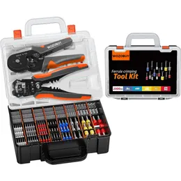 Ferrule Crimping Tool Kit HSC8 66A AWG 2310 SelfAtjusting PLIERSSTRIPPER | Hexagonal Crimper för terminal 240415