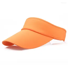 Basker tennis kepsar män kvinnor justerbar sport pannband klassisk sol sport visor hatt som kör strand utomhus