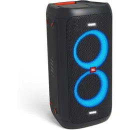 PartyBox 100 - High Power Portable Wireless Bluetooth Party Speaker with LED Lights, Karaoke Mic Input, and Long Battery Life