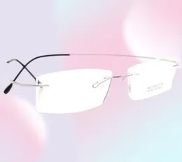 Pure Titanium Optyczna rama sylwetka typ hipoalergiczne bezkładzie na zawiasy ramy Mężczyzny kobiety marki ultralekkie okulary z ori8292346