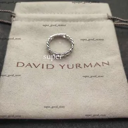 Novo 2024 Dy Desgente David Yurma Jóias Pulseira de alta qualidade Simples e elegante Popular Twoven Twisted Rope Fashion Ring David Bracelet Punk Jóias David Tamanho 2 810