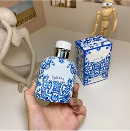 Versão superior qualidade 5a marca de azul leve perfume 125ml derramar homme verão vibrações fragrâncias edt bom cheiro longamente duradouro spray de colônia