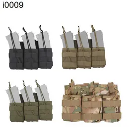 Tactical Mag 7.62 Triple Magazine Pouch Airsoft Gear Molle Bag Vest Accessory Camouflage Pack Cartridges Clip Carrier Ammo Holder NO11-545 qq
