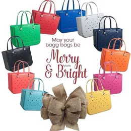 Luxo Bogg Large Shopper The Tote Bag Pvc Lady Lady Lady Outdoor Vacather Designer Bolsa Bolsa de praia Bolsas de praia