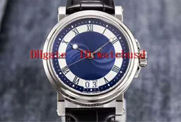 Hg Factory Marine Mens Wristwatch Sapphire Crystal Water Resistant 361l Rostfritt stål Män tittar på Swiss Cal517g Automatisk mekan5568164