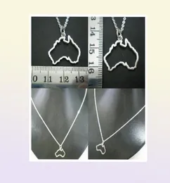 5st Outline Lia Map Pendant Necklace - Sydney, Melbourne, Perth, Brisbane, Tasmania Geek City Geographic Map Necklace Jewelry4978250