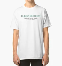 Lehman Brothers Polityczny humor t koszulka Big Banks Wall Street zabawna parodia żart amerykański men039s tshirts5309466