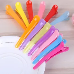 Nya 10st/set Professional Basic Hair Grip Clips Frisör Sektionering av skärning av hårklämmor Klipp Plast Salong Styling Hårklipp för styling Sektionsklipp