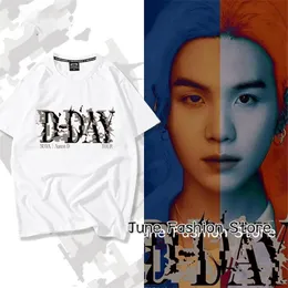 Kpop Suga Agust D DDAY TShirt Summer Women Cotton Clothing Fashion Tops Tees Men Casual Solid Color korean Y2K Streetwear 240417